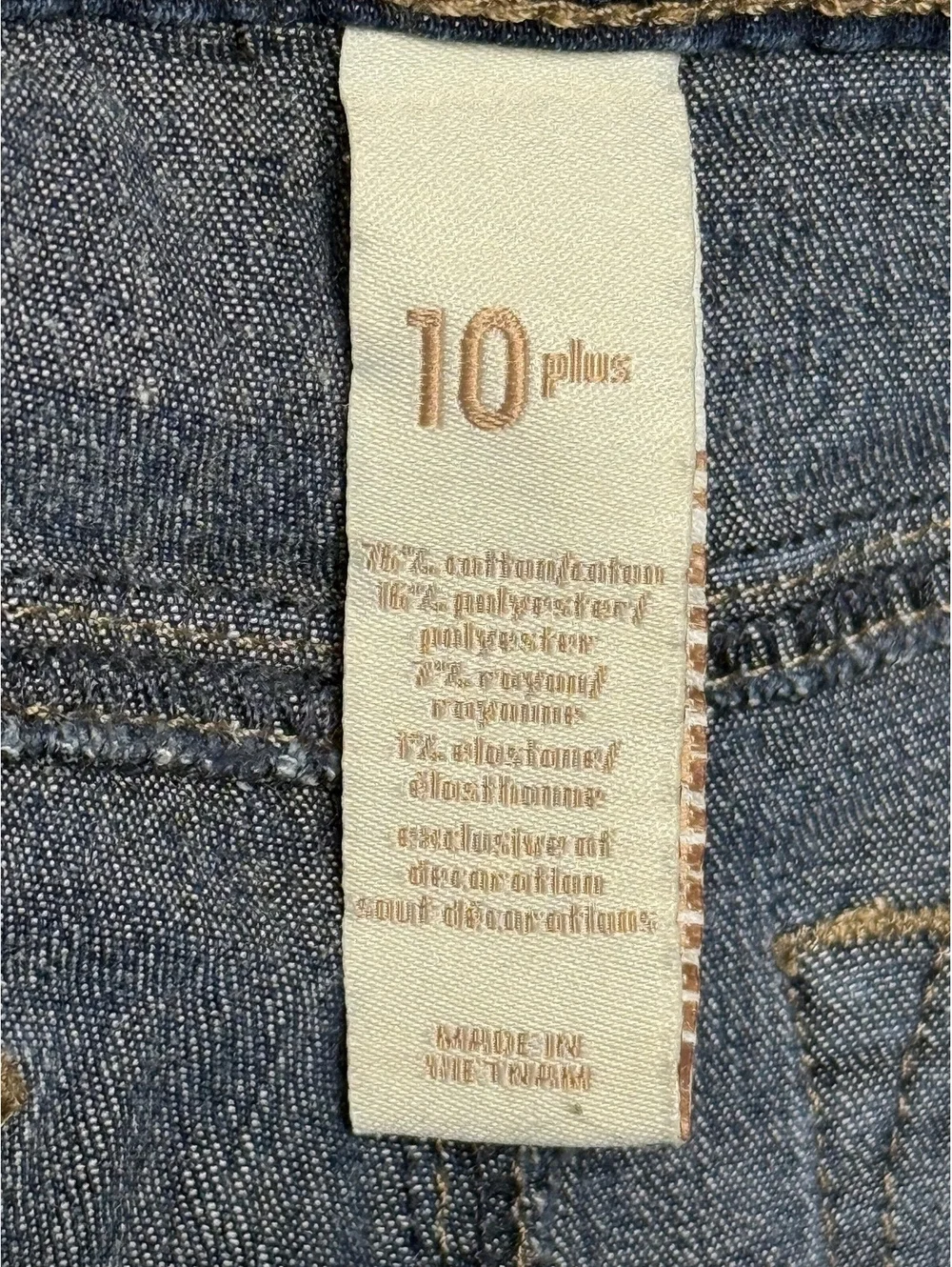 Justice Girls Dark Blue Denim Jeans Size 10 Plus